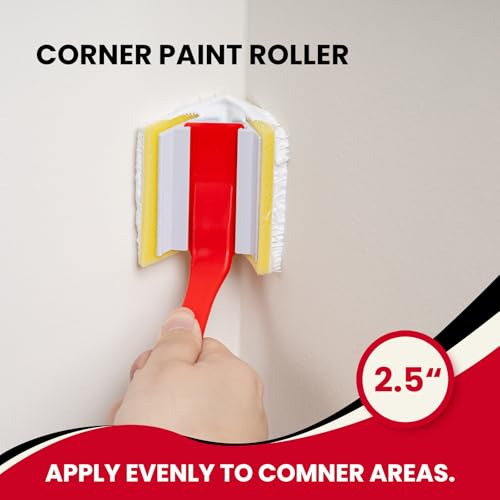 Mister Rui Paint Edger Tool Kit, 11 PCS Paint Edger with Tray for Walls - color: Silver Tray