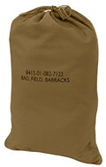 Rothco Canvas Barracks Bag Multi-Functional, Dependable, and Durable for Field Use and Travel, Coyote Brown - 18" x 27"