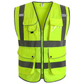 JKSafety Safety Vest for Men Women Reflective Hi Vis JK150 Yellow M - color: Yellow, size: Medium