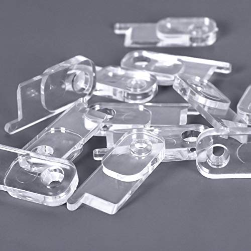 YLOVAN Toggle Switch Plate Cover Guard 10 Pack Clear - Security, Circuit and Child Protection for Indoor/Outdoor Wall Plate Covers