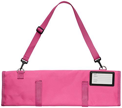 Mercer Culinary 7-Pocket Knife Roll Storage Bag, Pink - style: 7-pocket Knife Roll Storage Bag, Pink