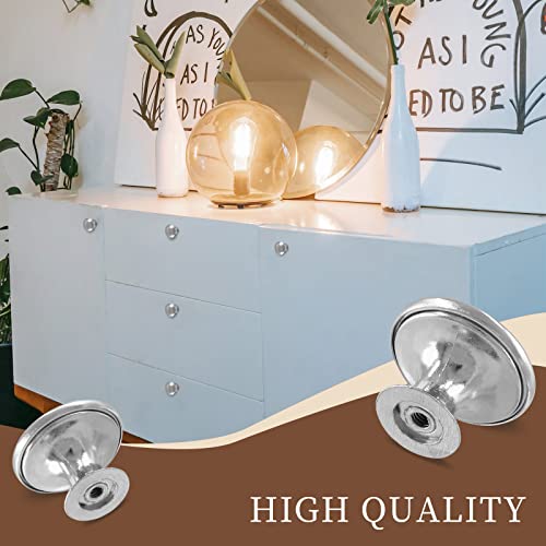 Silver Cabinet Knobs 1.18" Diameter, 12 Pcs - color: Silver, size: 12 Pack