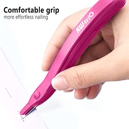 Staple Remover Professional Magnetic Easy Staple Removers Tool 3 PCS Staple Puller Remover Staple Pullers for Office, School and Home - color: Pink