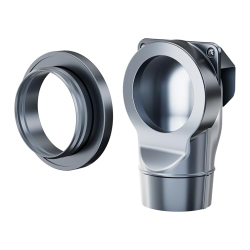 Magnetic Dryer Vent Coupling, 4-Inch Dryer Vent Connector - color: Gray