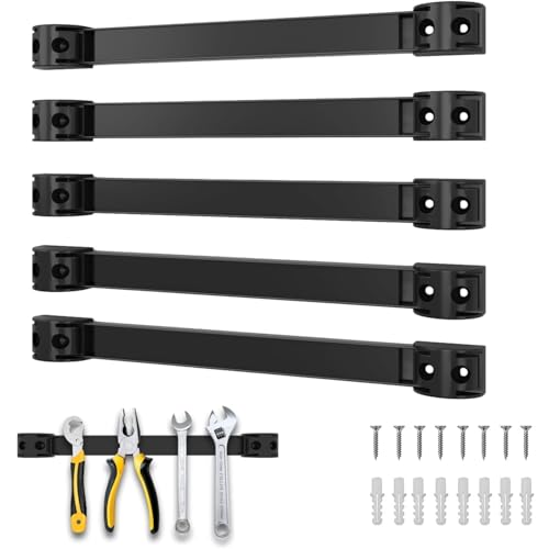 12" Magnetic Tool Holder, 5 Pack PVC-Coated Heavy Duty for Garage - style: 12IN-5 PACK
