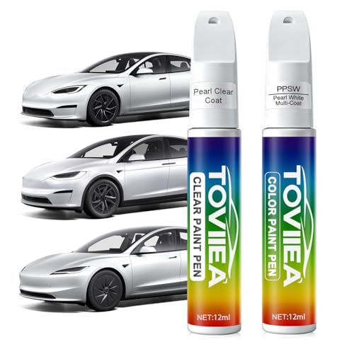 Pearl White Multi-Coat(PPSW) Touch Up Paint for tesla ModelY/3/X/S - color: (PPSW)Pearl White Multi-Coat for Model Y/3/X/S