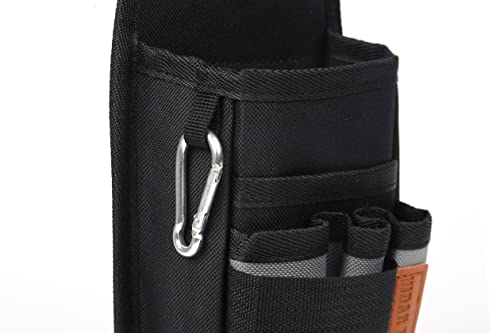 VIDAR TOOLS Small Tool Pouch with Belt Clip,Tool Belt Pouches,Electrician Tool Pouch.Mini Organizer Pocket Attachment for Tool Belt,5 Pockets and Heavy-Duty Metal Belt Clip Attachment.… - style: 5 IN