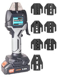 AMZCNC Electric Wire Crimper Battery Powered 0.5-50mm² 7 Dies Tool Kit Set