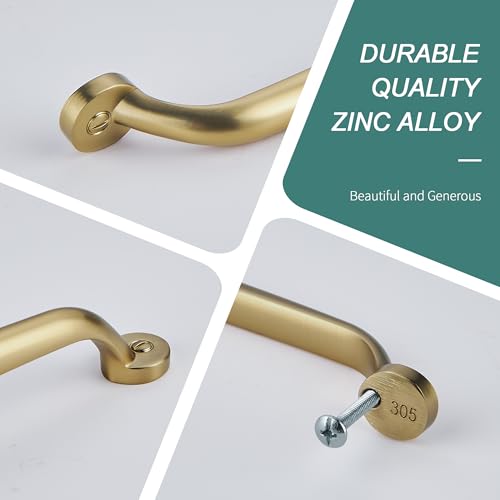 AVICCI 10 Pack Cabinet Pulls 8"/203mm Champagne Bronze Heavy Duty Solid Cabinet Handles cabinets Dressers Kitchens Handles Bathroom cabinets Cabinet pulls - color: Champagne Bronze, size: 8"(203mm)Hole Center-5Pcs
