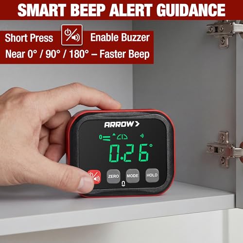 ARROW Digital Angle Gauge, ±0.1° Accuracy