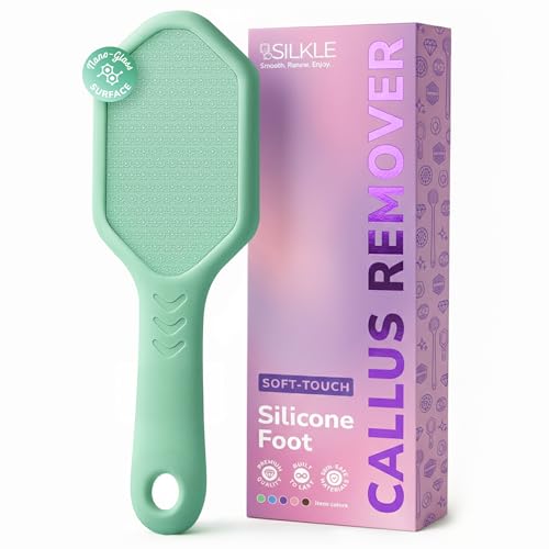 SILKLE Nano Glass Foot File - Foot Callus Remover for Feet & Foot Scrubber - style: Green
