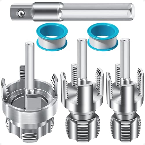 3-Piece PVC Pipe Threading Tool, 1/2, 3/4 and 1 Inch