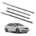 Window Molding Trim for 2012-2015 Honda Civic 4-Door Sedan | 4PCS Black Rubber Weatherstrip Seals, Replaces #72450-TR0-A01, High-rebound Buckle Design, Built-in Metal Layer - size: 2012-2015 Honda Civic