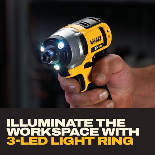 DEWALT 20V MAX Cordless Drill and Impact Driver, Power Tool Combo Kit , Includes 2 Batteries, Charger and Bag (DCK240C2)