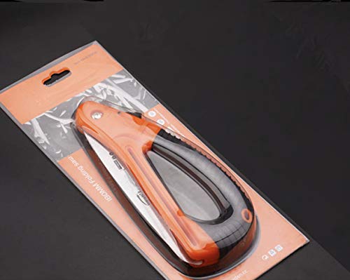 Edward Tools Harden Folding Pruning Saw with SafeGaurd Handle - 7” Hight Hardness Steel 3 Sided Razor Tooth Blade for Cutting Trees and Limbs - Saw for Camping, Hunting, Wood Clearing