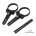 Tube Clamps Mounting Brackets for LED Bar Work Lights Fog Lights - Fit 2.5" Bull Bar, 2pcs - size: 2.5"