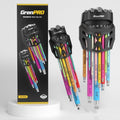 GRENPRO 22PC Allen Wrenches Sets Metric & SAE Hex Key Set Color Bike Tools - style: 22 Pieces Allen Wrenches Sets Metric & SAE