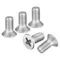 DTGN #0-80x5/32 Phillips Flat Head Machine Screw 304 Silver 50PCS - color: Silver, size: #0-80x5/32"