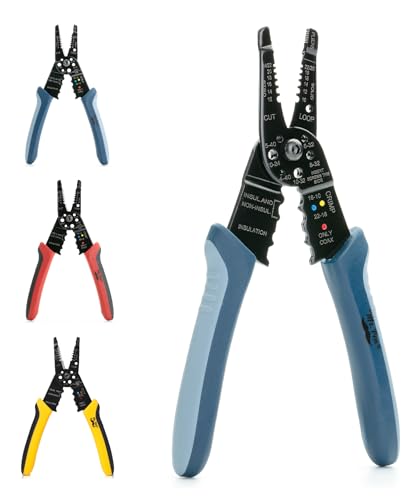 Mr. Pen- Wire Stripper, 8 inch, Blue, Wre Stripper Tool, Wire Strippers - color: Blue