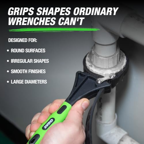 OEMTOOLS Rubber Strap Wrench Set for Pipes, Faucets, Jar Opener, & Plumbing
