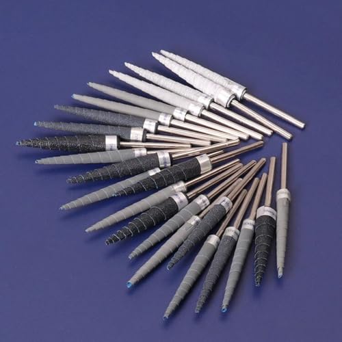Cone Sanding Drum Bits Set 180-7000 Grit Drill Sanding Attachment for Wood Jewelry Metals Stones etc. (SP, 14) - style: SP
