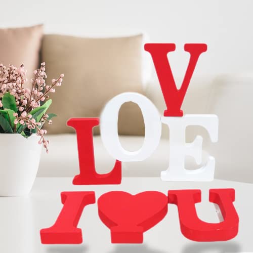 AOCEAN 4 Inch White Wood Letters Unfinished Wood Letters for Wall Decor Decorative Standing Letters Slices Sign Board Decoration for Craft Home Party Projects (&) - style: &