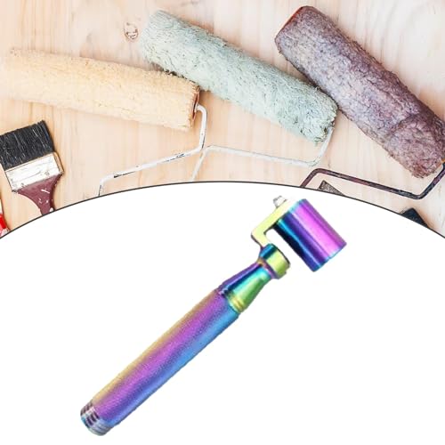 Flat Seam Roller,Wallpaper Seam Roller Tool Stainless Steel,DIY Flat Pressure Roller for Home Decoration,Wallpaper Gaps