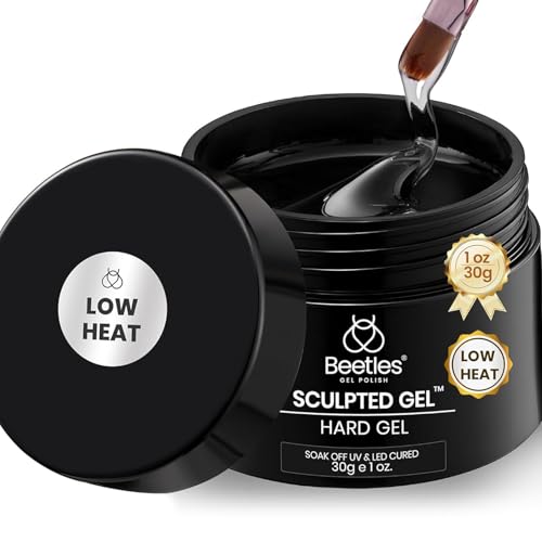 Beetles Low Heat Hard Gel, 1 oz 9 in 1 Mint Sheer Clear Builder Nail Gel - color: Mint Sheer Clear Low Heat 1 oz