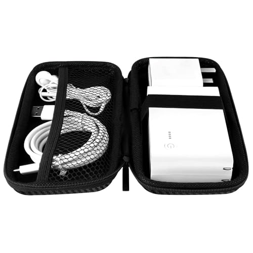 iMangoo Travel Essential Electronics Organizer Charger Case Carrying Pouch - color: FiberBlack, size: Small