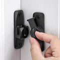 Matte Black Barn Door Latches,90/180 Degree Gate Lock_B - color: Matte Black