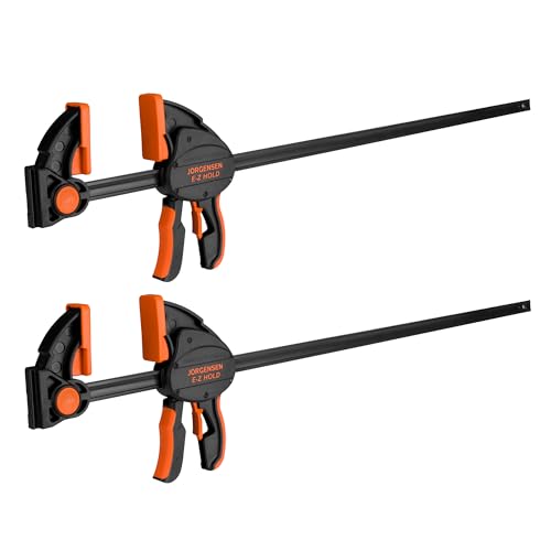 JORGENSEN E-Z Hold 2-Pack 36" 800LBS Heavy Duty Woodworking Bar Clamps - size: 36 inch