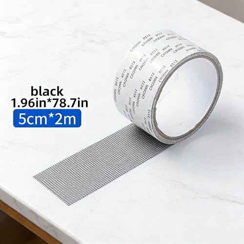 Fiberglass Screen Repair Tape, Strong Adhesive Waterproof Window Screen Repair Kit, Mesh Repair Patch for Screens, Doors, Tents & RVs