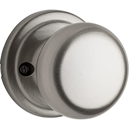 Kwikset 97880-868 Box Pack Hancock Half-Dummy Knob in Satin Nickel - color: Satin Nickel, size: Dummy