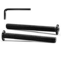 M6 x 90mm Flat Head Hex Socket Cap Screws Furniture Bolts, Stainless Steel 18-8 (304), Black Oxide, Countersunk Connector Screw, Full Thread, 10 PCS (with Hex Spanner) - size: M6 x 90mm