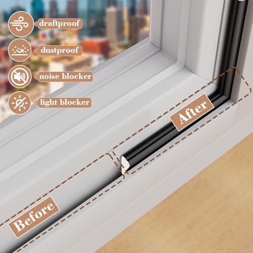 16.4 Ft Wedge Foam Weather Stripping Door Frame Seal,Black - color: Black, size: 16.4 Ft
