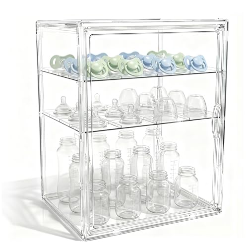 Upgraded Baby Bottle Storage Organizer for Countertop Cabinet, Thickened - size: X-Large