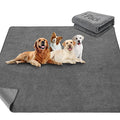LOOBANI Washable Pee Pads for Dogs, 1 Pack Non-Slip and Leak-Proof,82"x82" - size: 82"*82"(Pack of 1) Gray