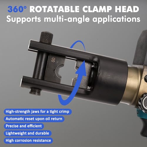Hydraulic Cable Lug Crimping Tool 8T Battery Powered