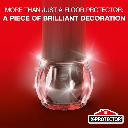 X-Protector Silicone Chair Leg Floor Protectors 16 PCS with Non-Slip Bottom - size: 16 1.4" - 1.8"