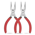 Needle Nose Pliers, 5 Inch, 2 Pack, Jewelry Making Tools - color: 2 Pcs