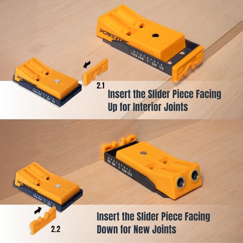 POWERTEC 72496 Twin Pocket Hole Jig Kit for Woodworking - with Drill Bit, Driver Bit, Hex Key, Stop Collar & 150 PK Pocket Hole Screws, Maxi-Loc Head, #2 Square Drive, 1-1/4" Coarse Thread - style: TwinPocket Hole Jig w/ 1-1/4" Screws (150PK)