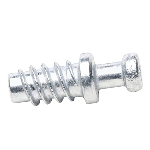 20 Pack Screw-in Dowel Furniture Connector, Zinc, 11/32" (9mm) Length for 3/16" (5mm) Hole, R014Z - size: 11/32" (9mm) Length