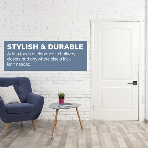 Delaney Vida Passage (Hall/Closet) Door Lever w/Square Trim Matte Black