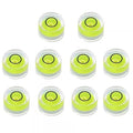 10PCS Precision Round Bubble Level Mini Spirit Level DIY Measuring Tool Kit (25x10mm) - size: 25x10mm