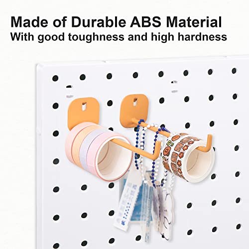 8Pcs Pegboard Wall Organizer Panels, White Pegboard Wall Mount - size: White Peg Board- 8Pcs