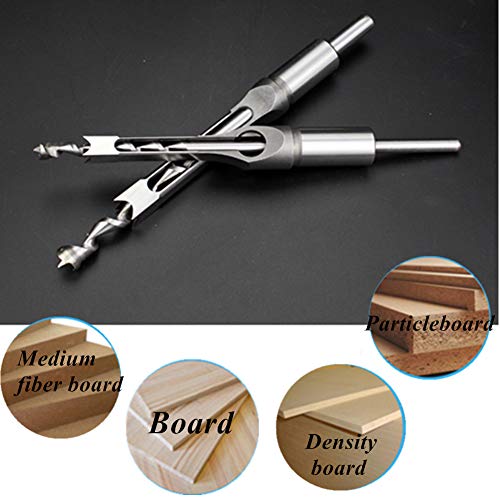 SaferCCTV Square Hole Drill Bit, 1/2 Inch Woodworking Mortiser Drill Bit, Hollow Chisel Mortise Drill Tool - size: 1/2-Inch