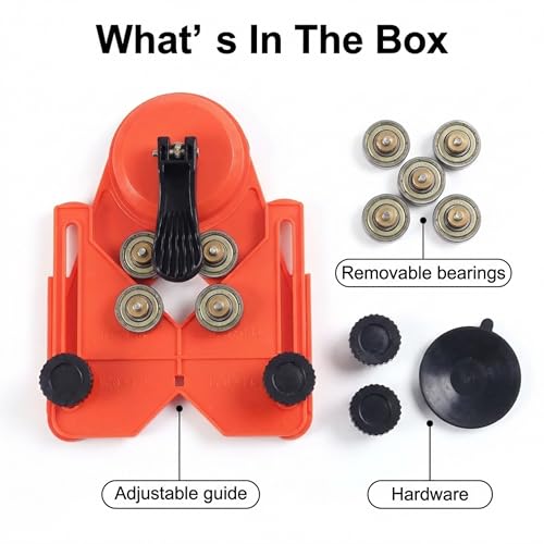 Drilax Adjustable Diamond Drill Guide with Suction Base 1/8 to 3-1/4 Inch