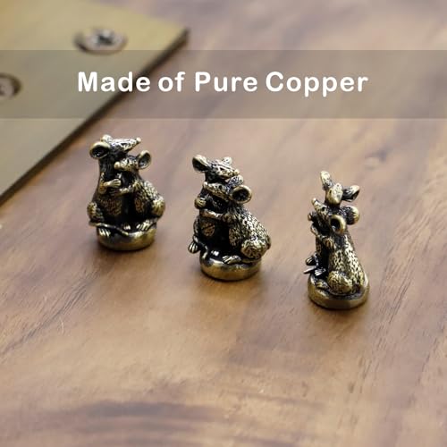Hinge Head Mouse Couple, Hinge Decorative Topper, Miniature Magnetic Figurine Door Decor, Whimsical Quirky Home Decor, Animal Lover Gift, Cute Mouse Couple Decor (3 per Set)