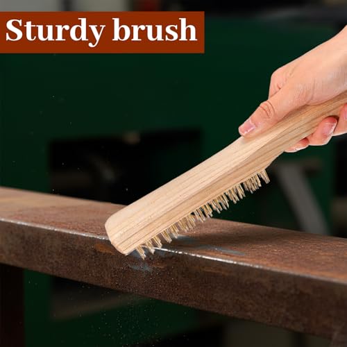 Kifmurase Wire Brush Set 12 Pcs Stainless Steel/Brass Wire Scratch Brush