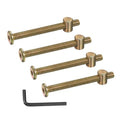 PATIKIL 4 Set Bunk Bed Bolts and Nuts Kit, M8x80mm Furniture Bolts Hex Drive Socket Cap Hardware Replacement for Beds Headboards Chairs - size: M8x80mm